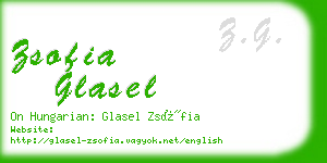 zsofia glasel business card